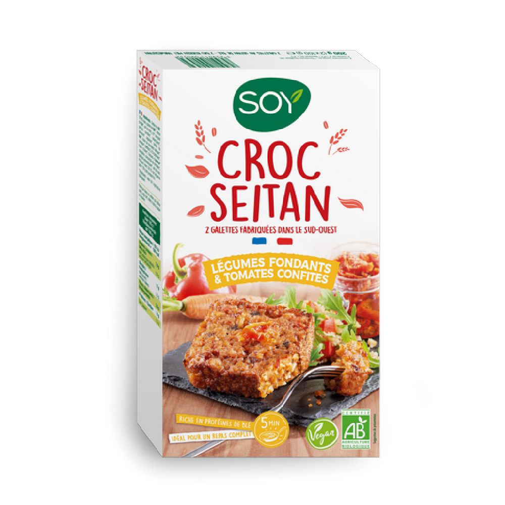 CROC SEITAN LEGUMES TOMATES 200g