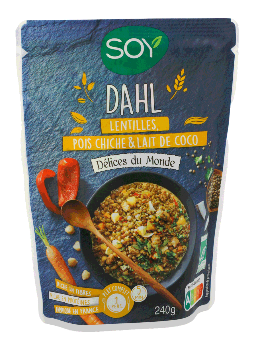 DAHL LENTILLES POIS CHICHES COCO 240G