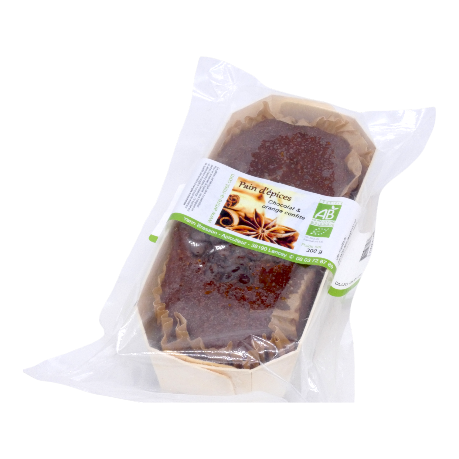PAIN EPICES CHOCOLAT ORANGE 300G