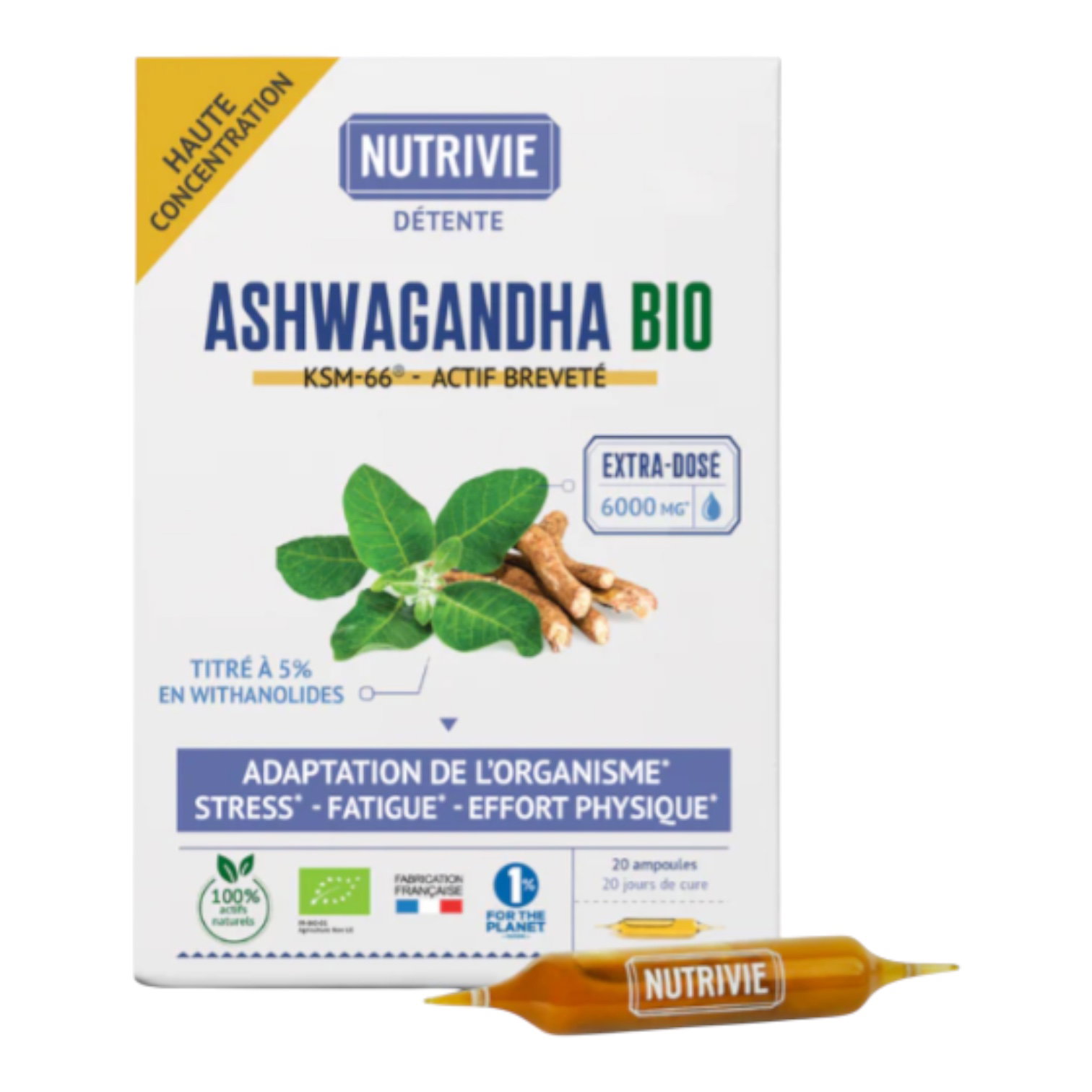 ASHWAGANDHA AMPOULES 20X10ML