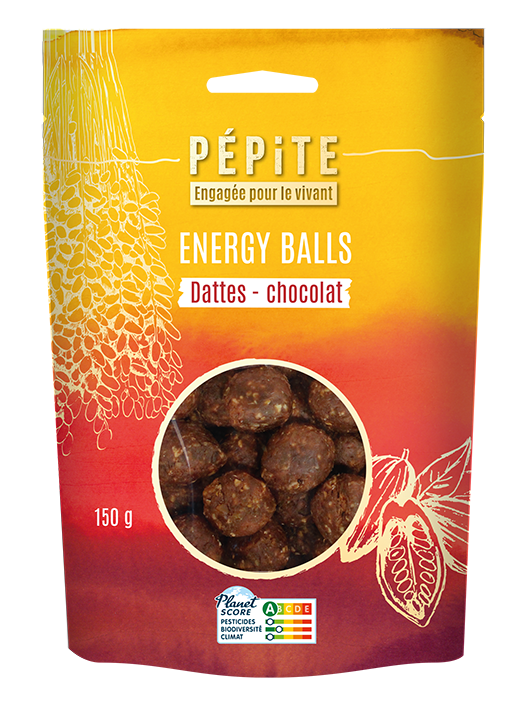 ENERGY BALLS DATTES PEPITES DE CHOCOLAT 150G
