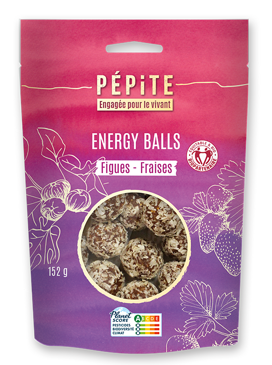 ENERGY BALLS FIGUES FRAISES 152G