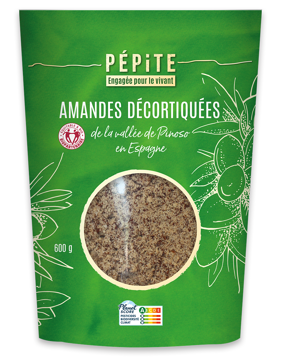 AMANDES DECORTIQUEES 600g
