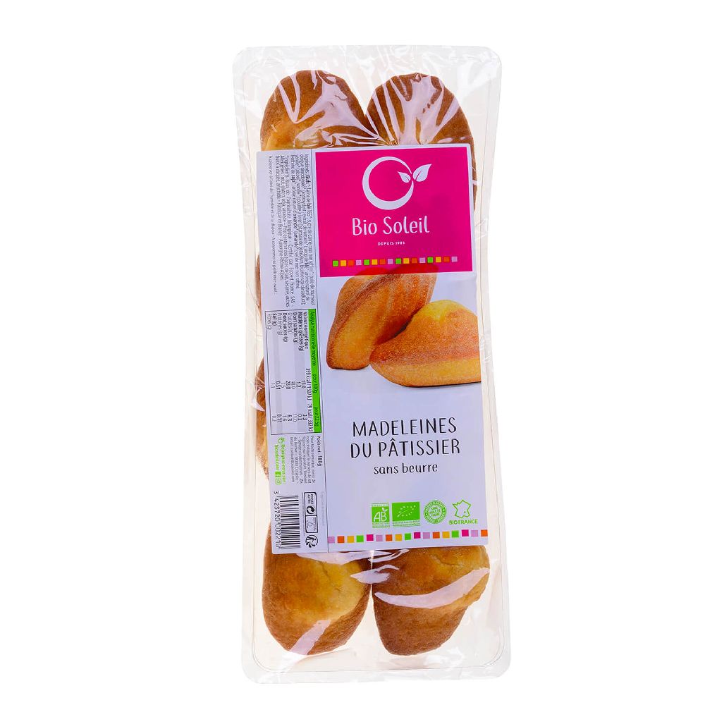 MADELEINES SANS BEURRE 180g