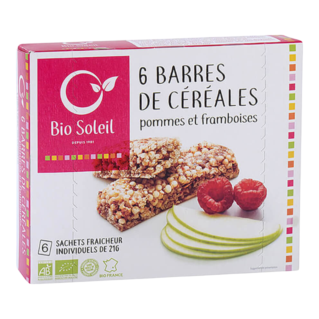 BARRES POMMES FRAMBOISES 6x20g