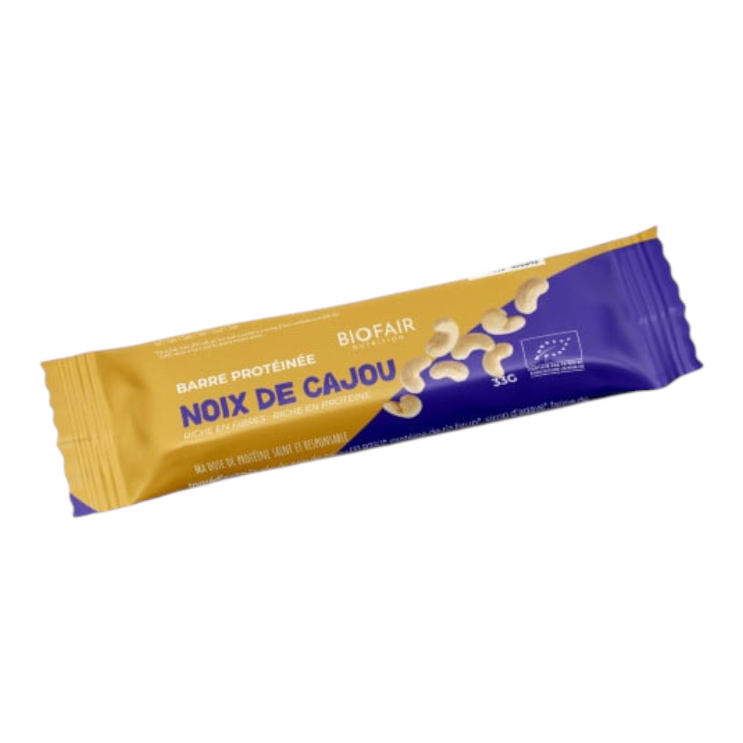 BARRE PROTEINEE RIZ BRUN NOIX CAJOU 33G