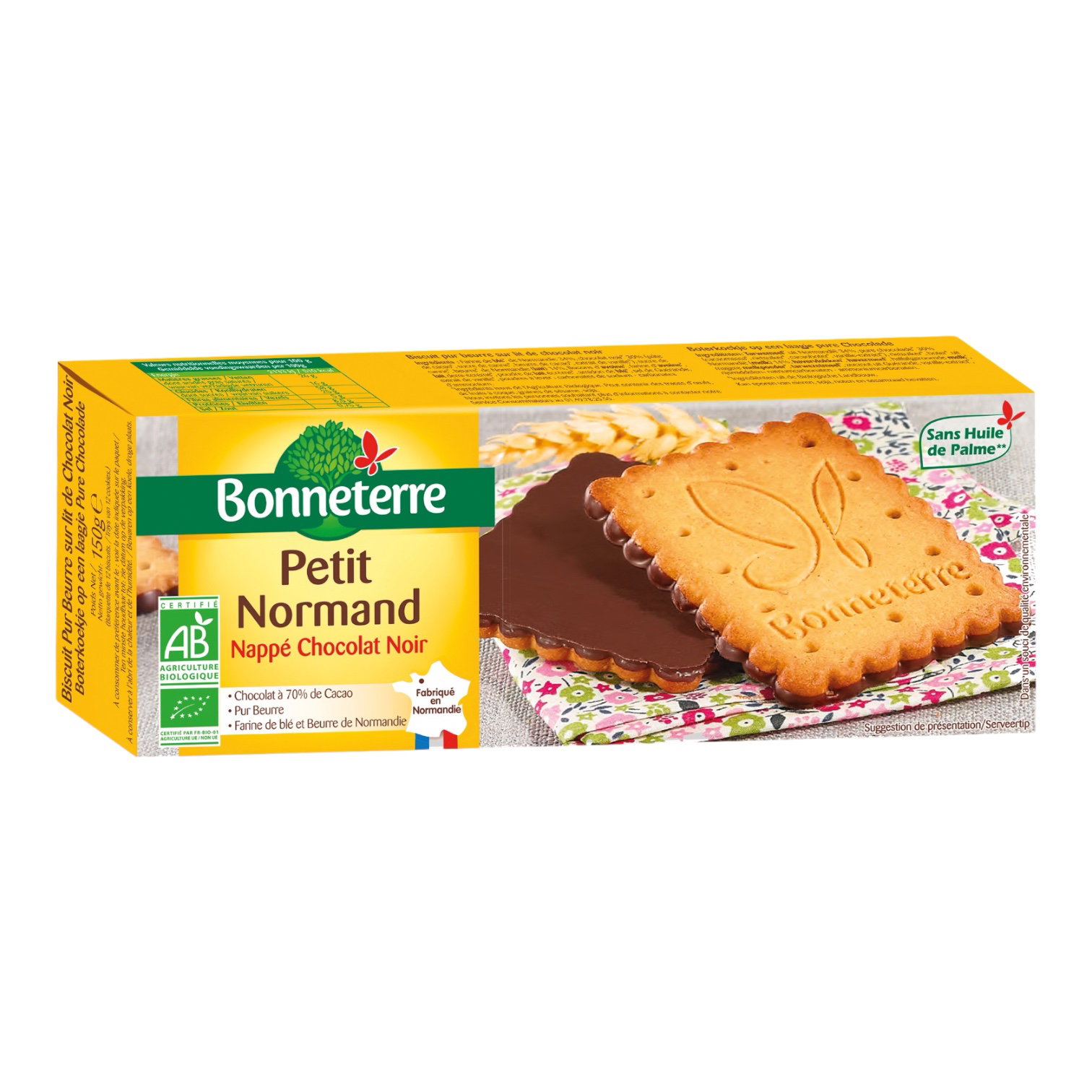 PETIT NORMAND NAPPE CHOCOLAT NOIR 150G