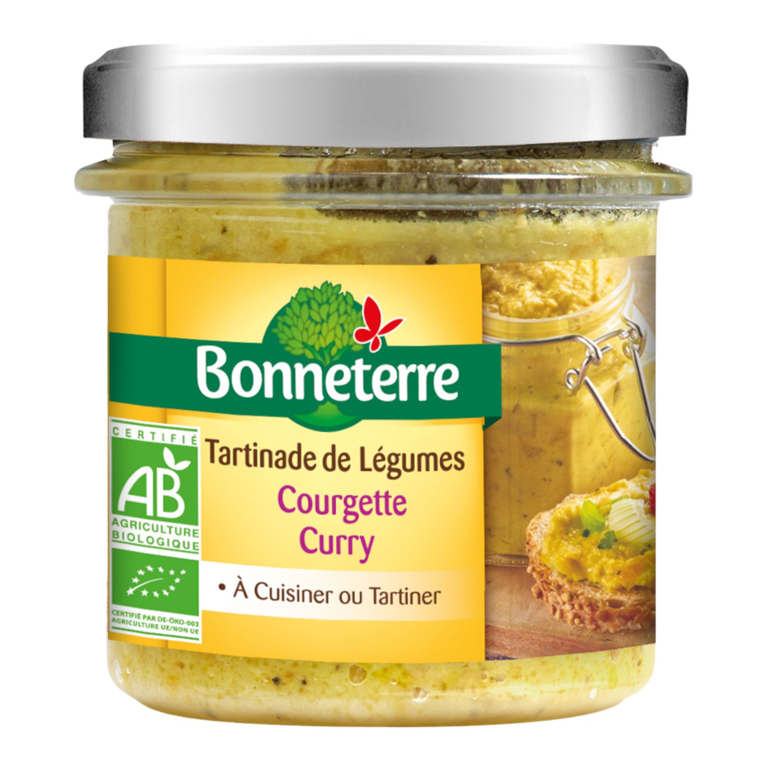 TARTINADE LEGUMES COURGETTE CURRY 135G