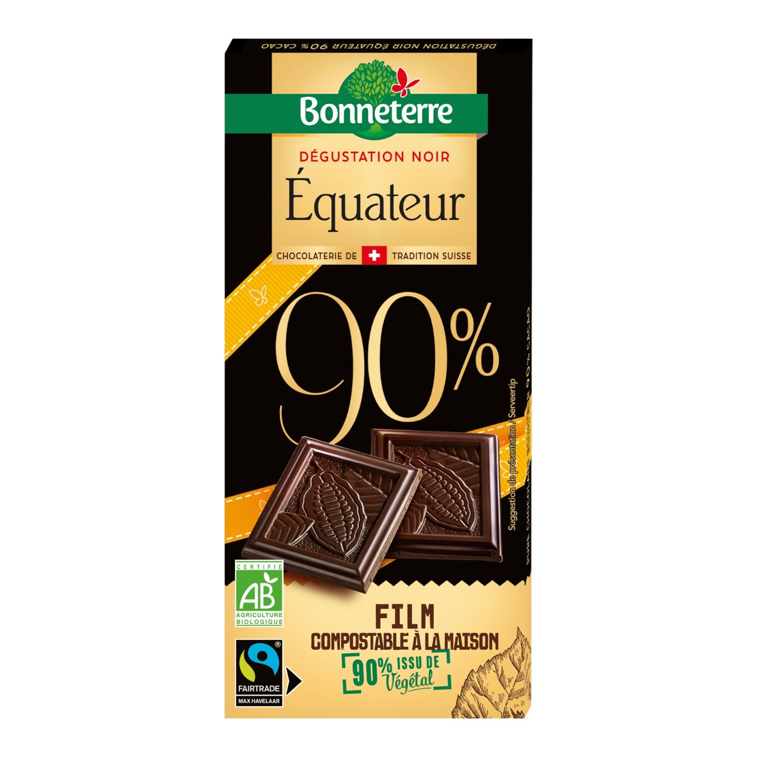 CHOCOLAT DEGUSTATION NOIR EQUATEUR 90%