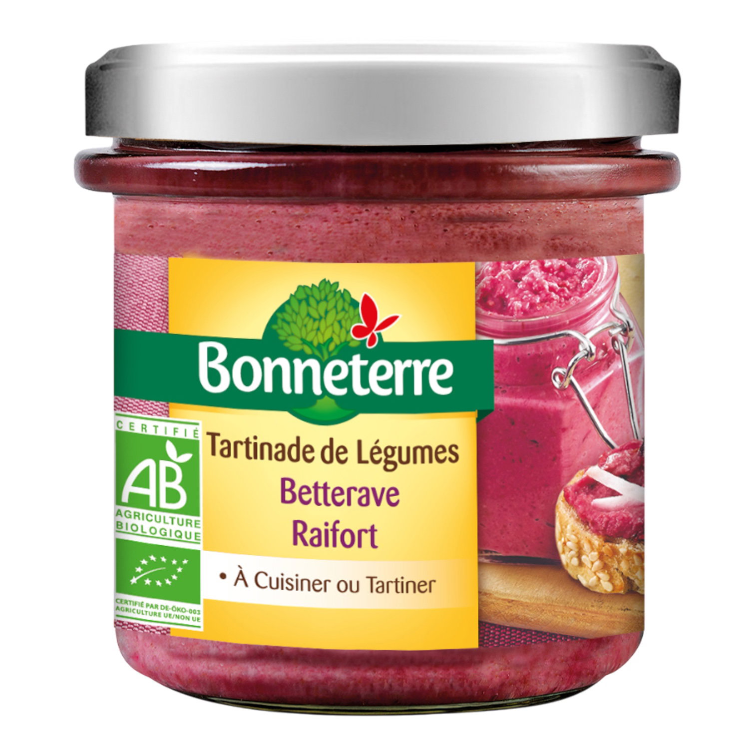 TARTINADE LEGUMES BETTERAVE RAIFORT 135G