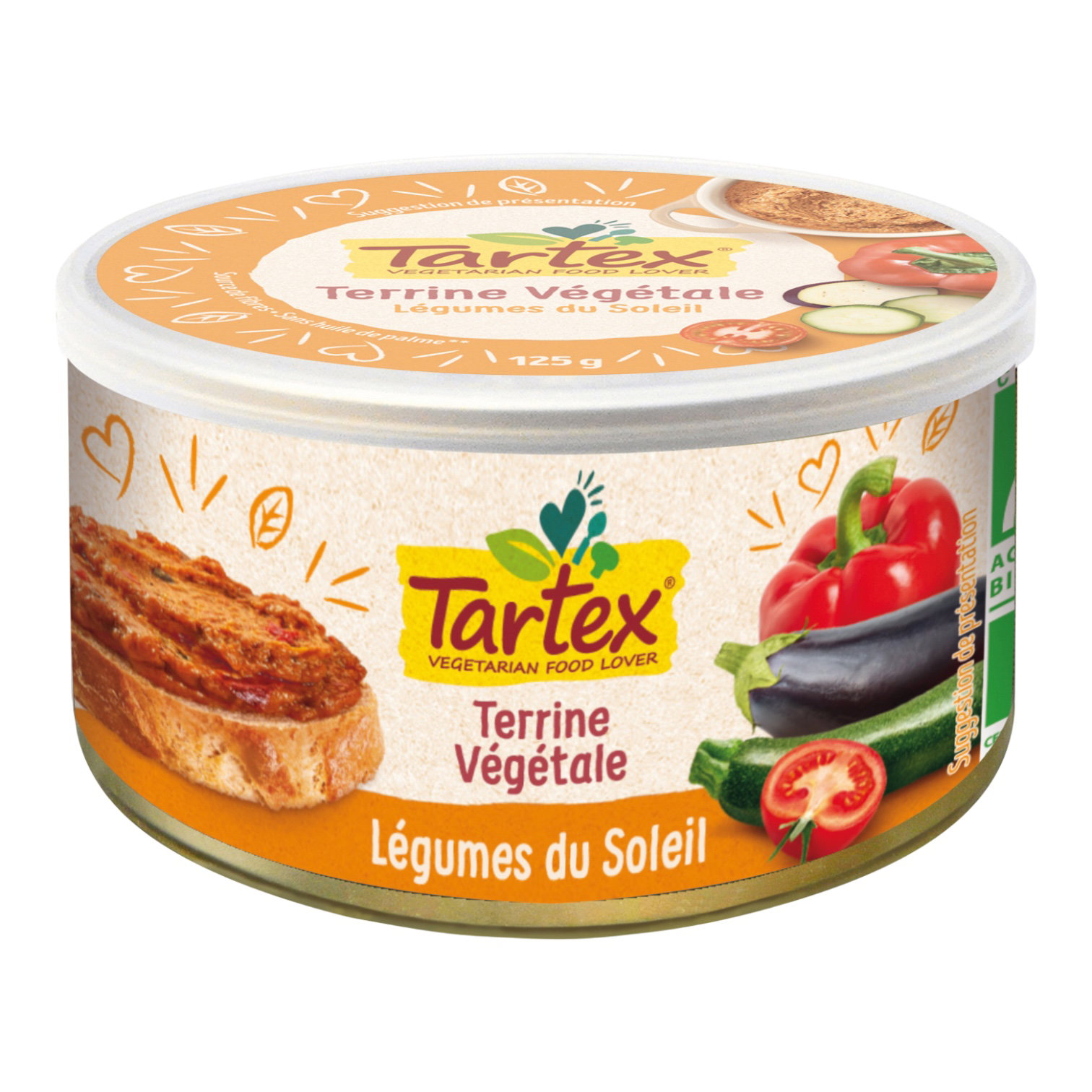 TERRINE VEGETALE LEGUMES SOLEIL 125G