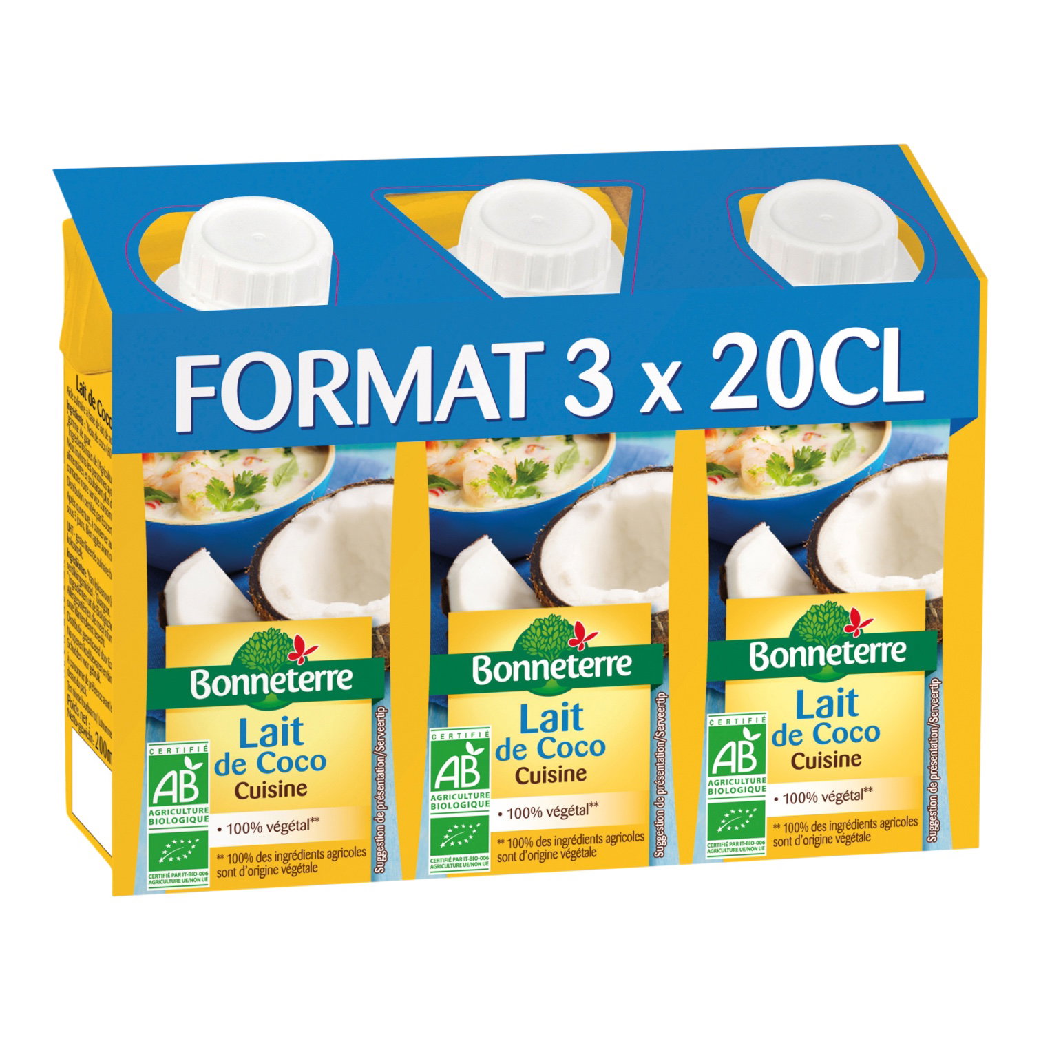 LAIT COCO CUISINE 3X20CL