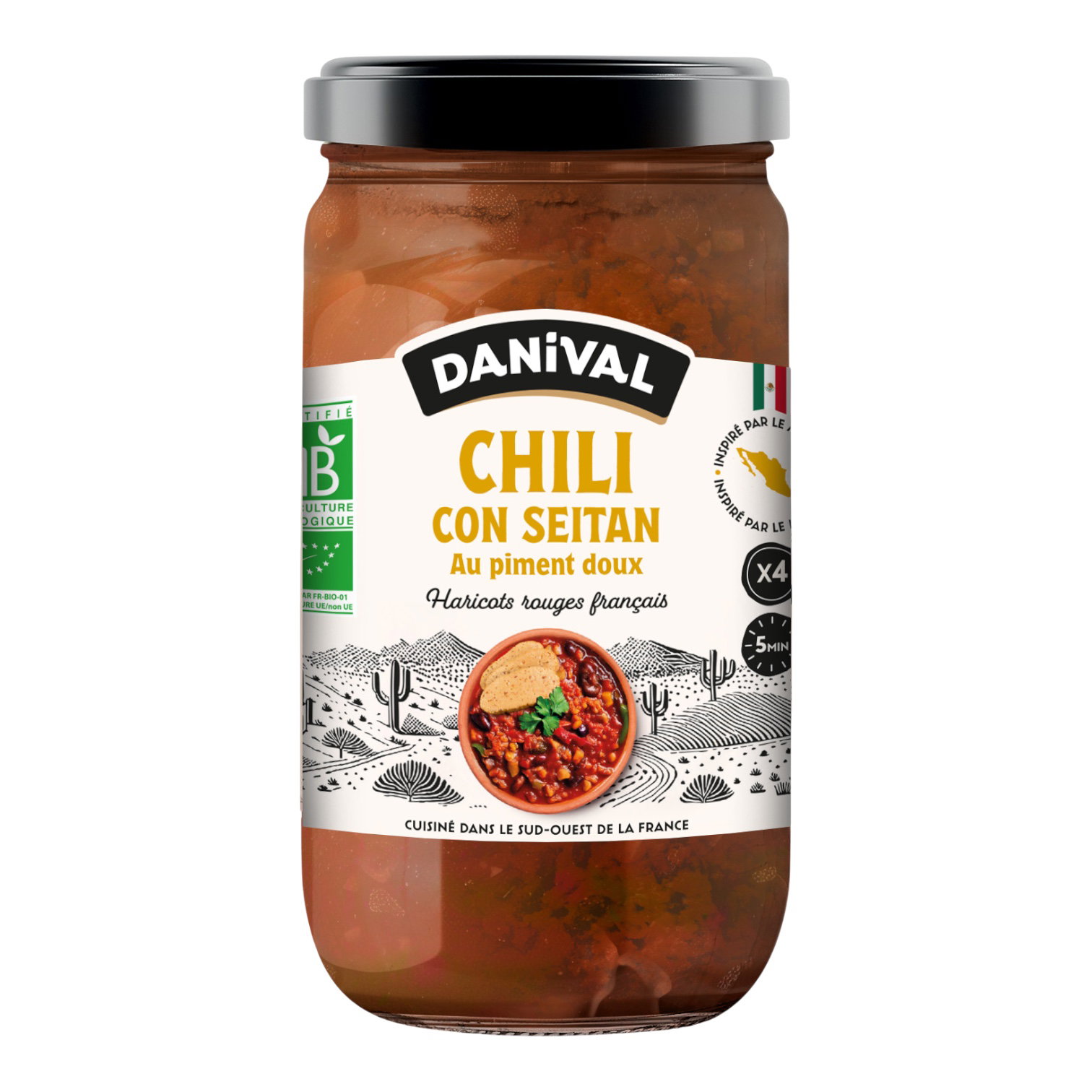 CHILI CON SEITAN 630G
