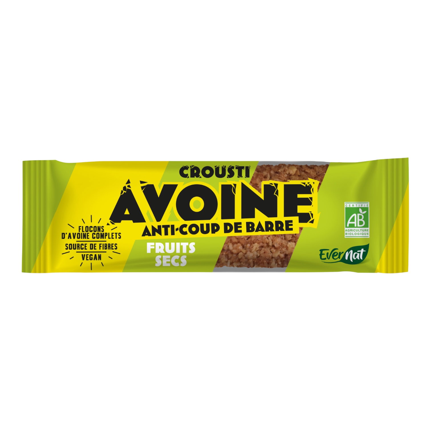BARRE CROUSTI AVOINE FRUITS SECS 50G