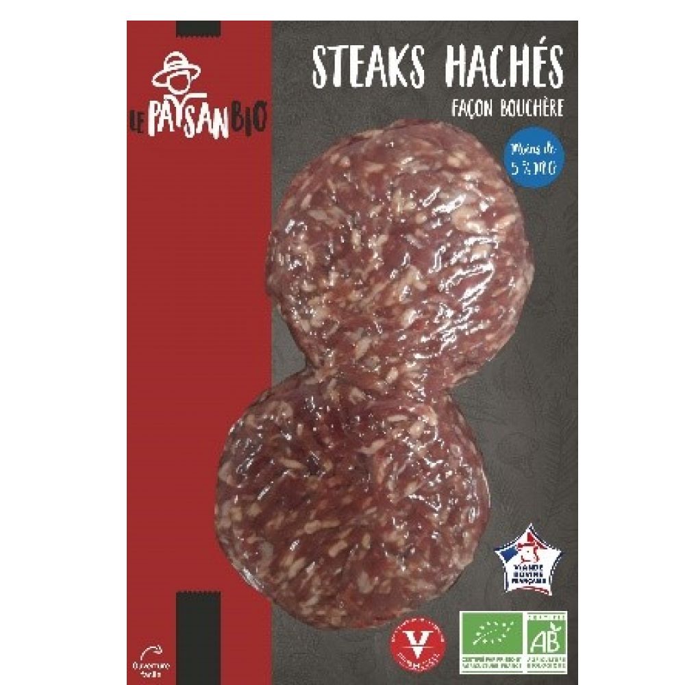 STEAK HACHE BOEUF 5% 2x125g