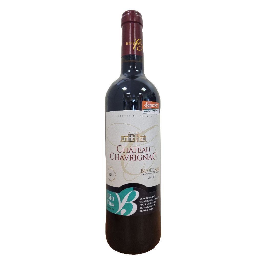 VIN ROUGE BORDEAUX  CHT CHAVRIGNAC 75CL