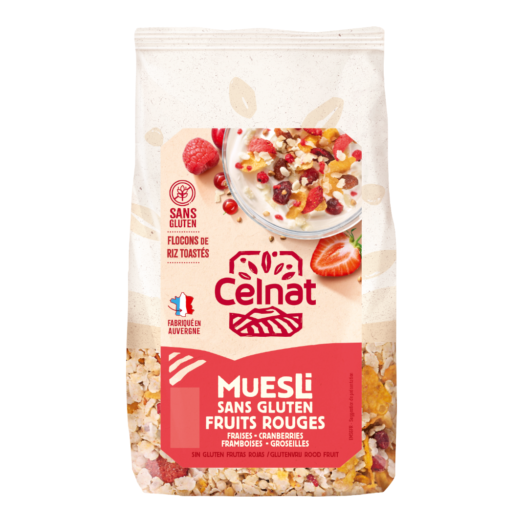 MUESLI SANS GLUTEN FRUITS ROUGES 375g