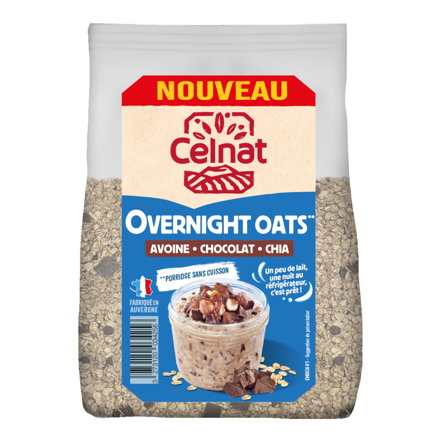 OVERNIGHT OATS CHOCOLAT 300G