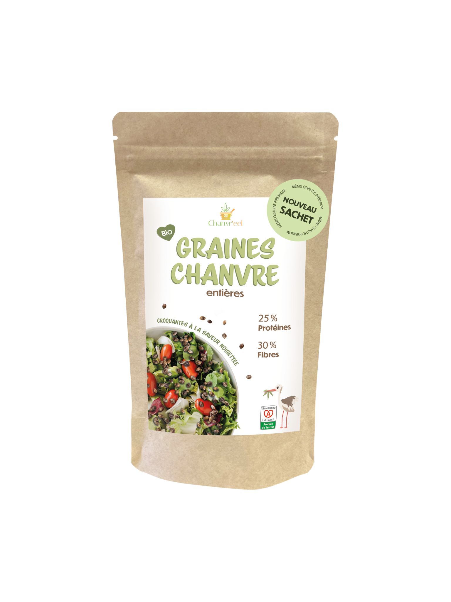 GRAINES CHANVRE ENTIERES 200G