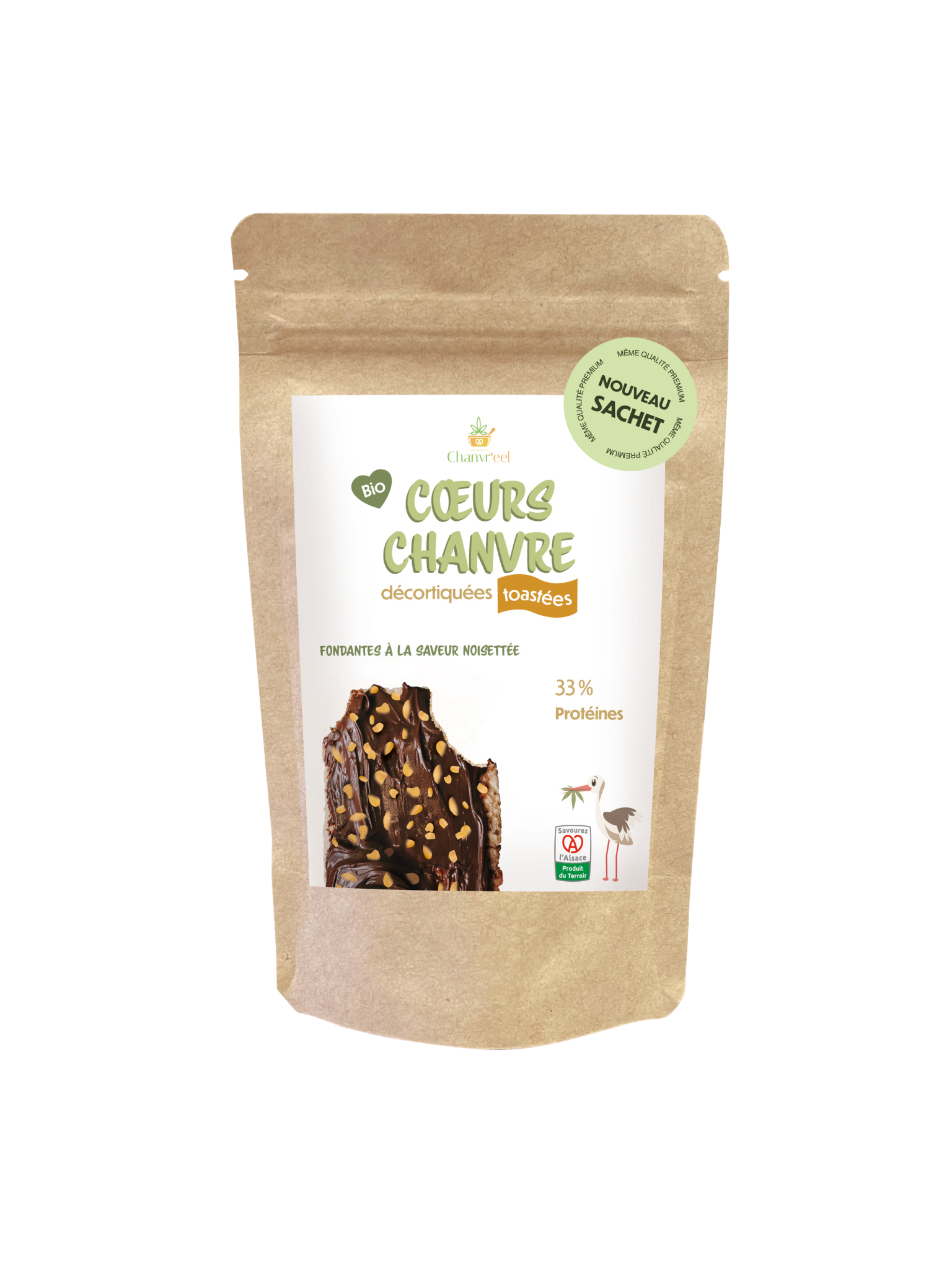 GRAINES CHANVRE DECORTIQUEES TOASTEES 100G