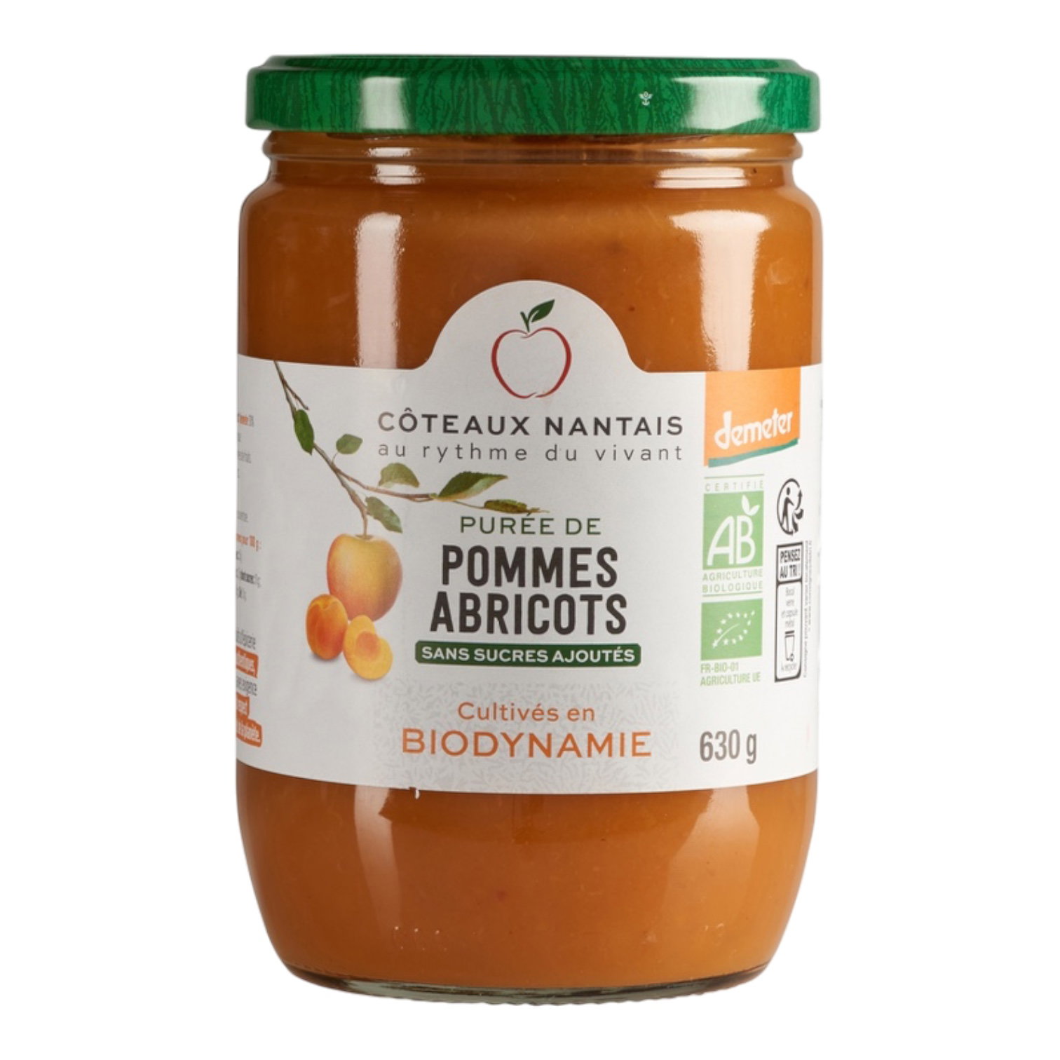 PUREE POMMES ABRICOTS 630G