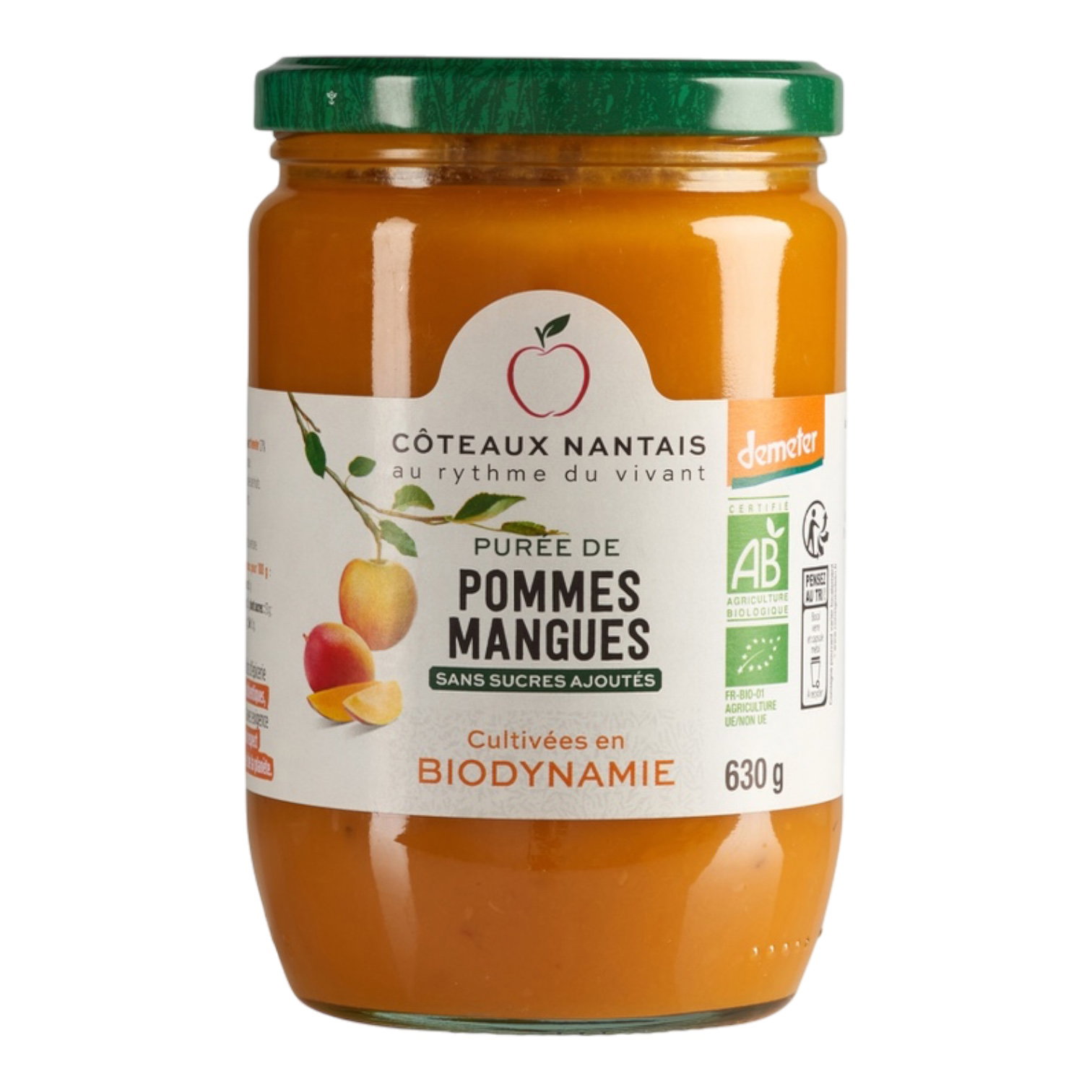 PUREE POMMES MANGUE 630g