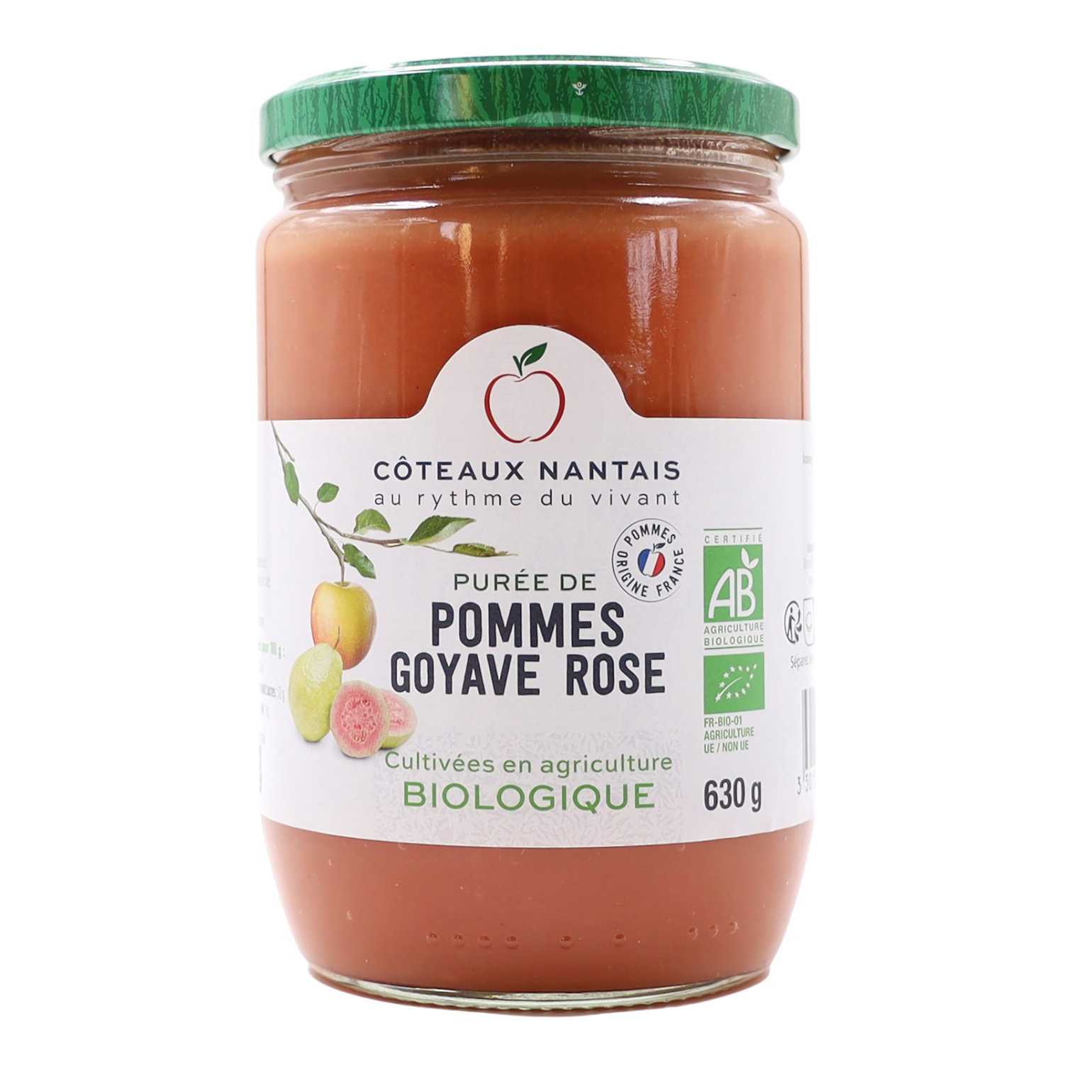 PUREE POMMES GOYAVE ROSE 630g