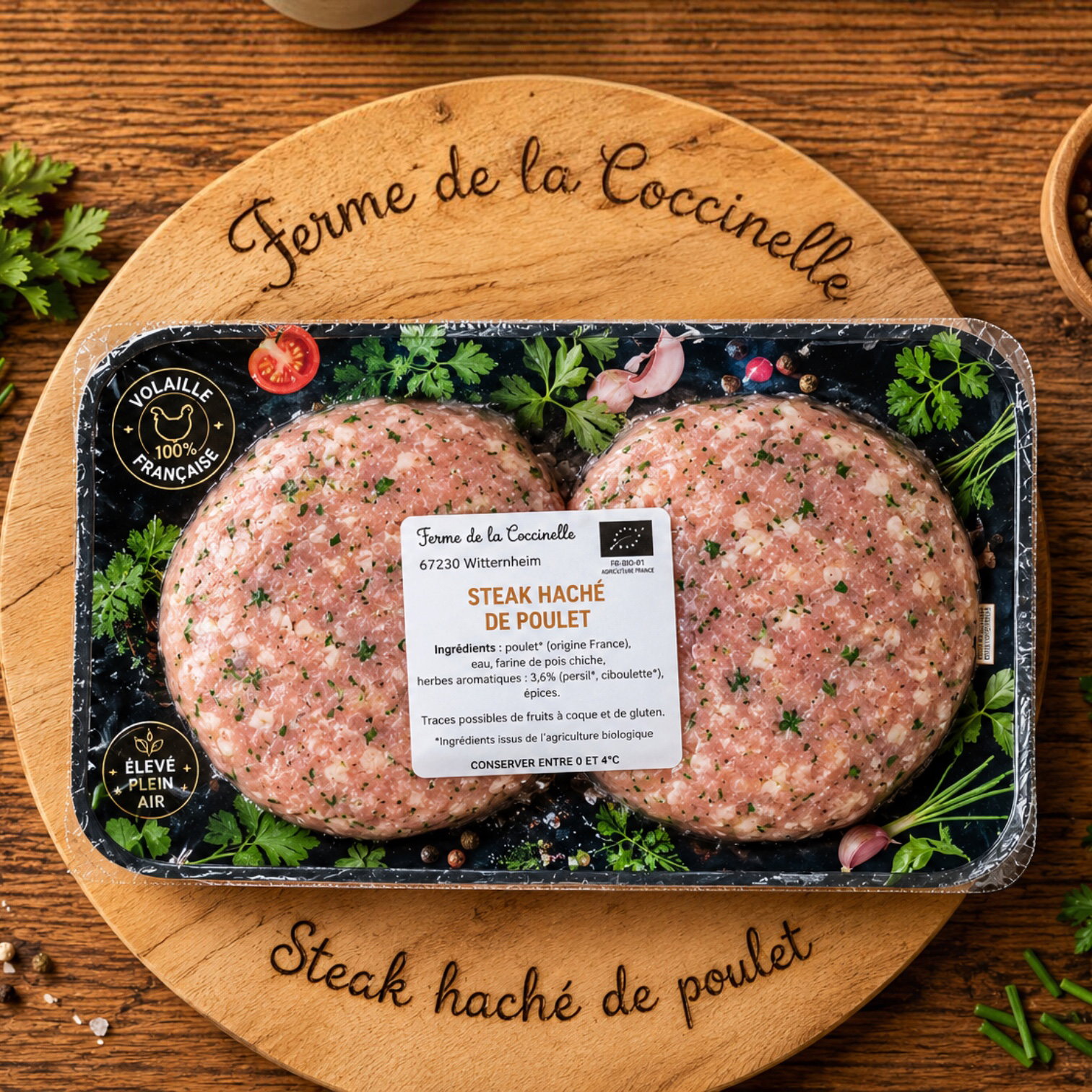 STEAK HACHE POULET 300G