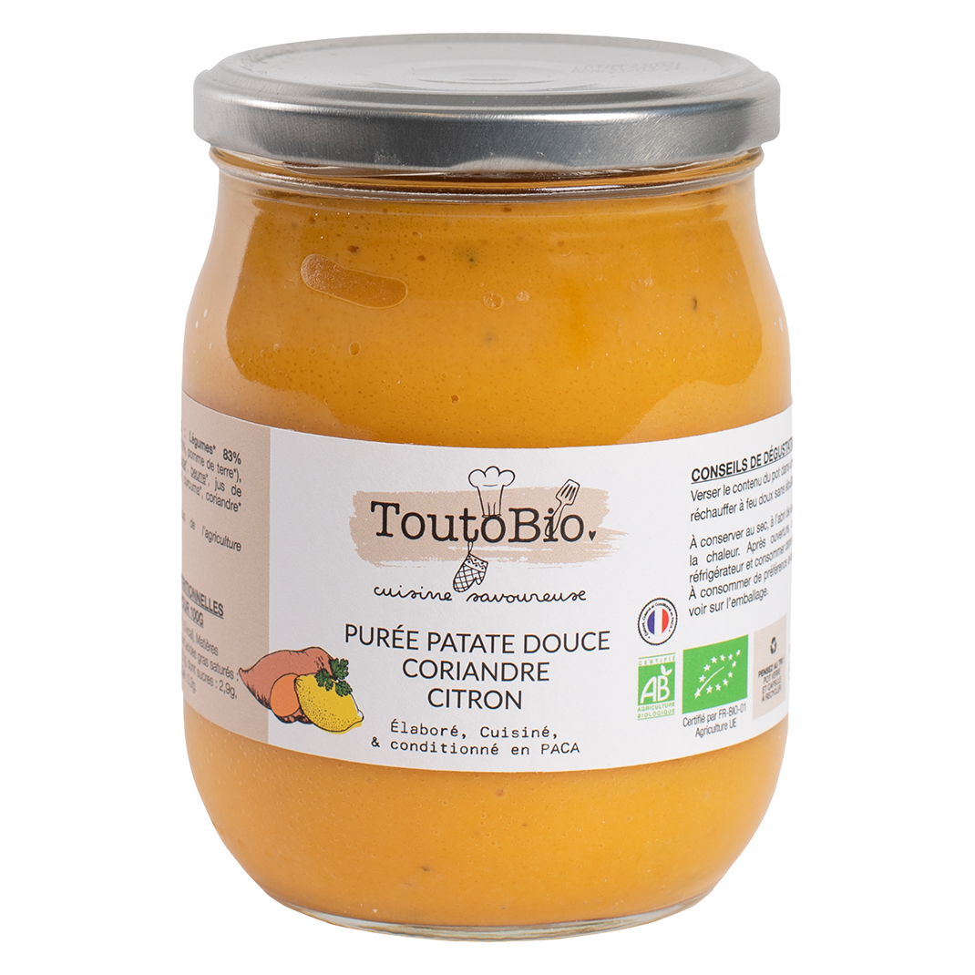PUREE PATATE DOUCE CORIANDRE CITRON 530G