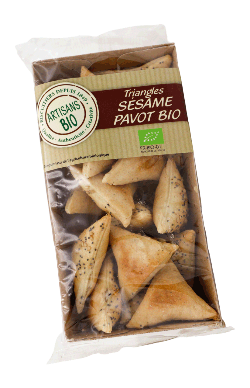 TRIANGLES GRAINES SESAME PAVOT 60G