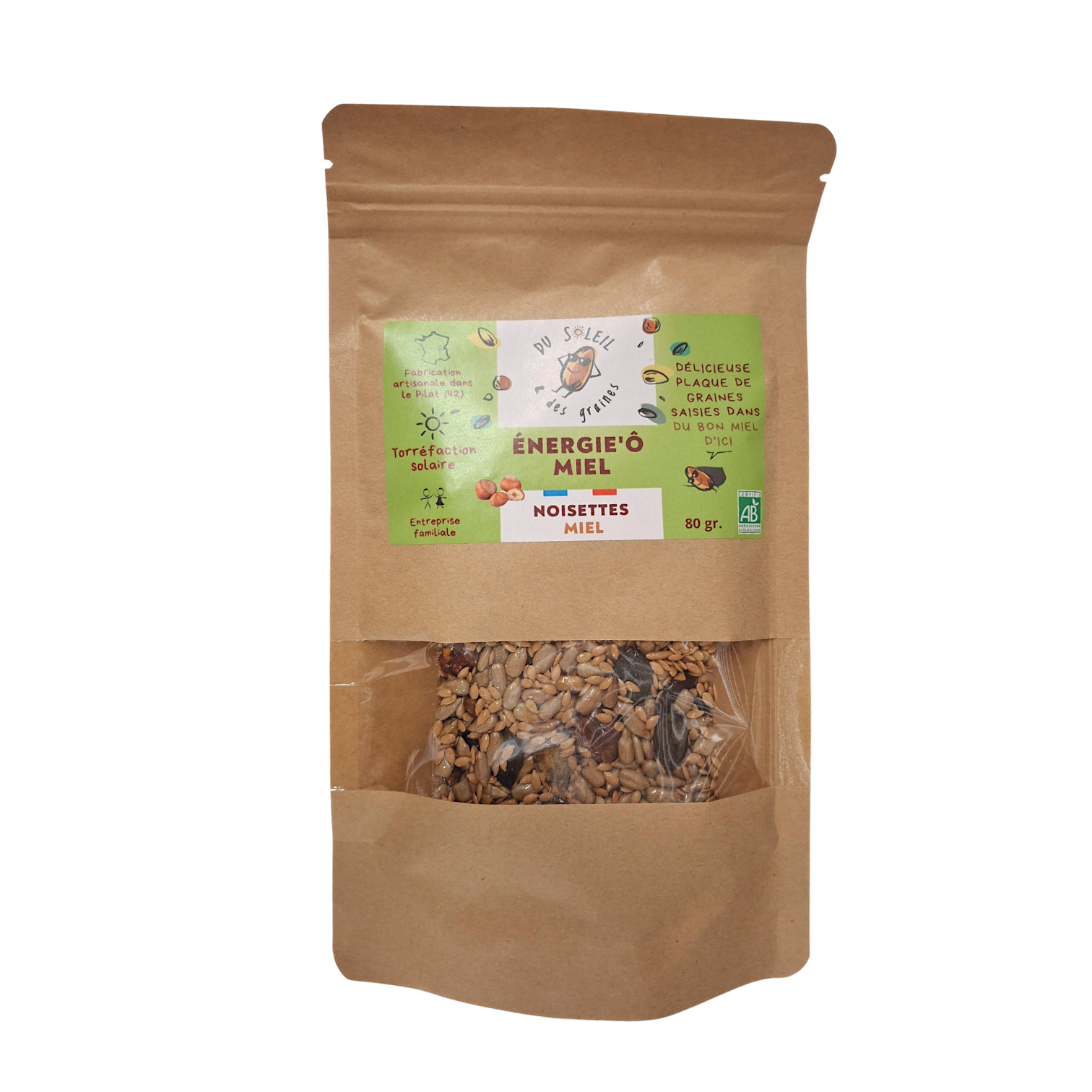 ENERGIE'O MIEL NOISETTES 80G