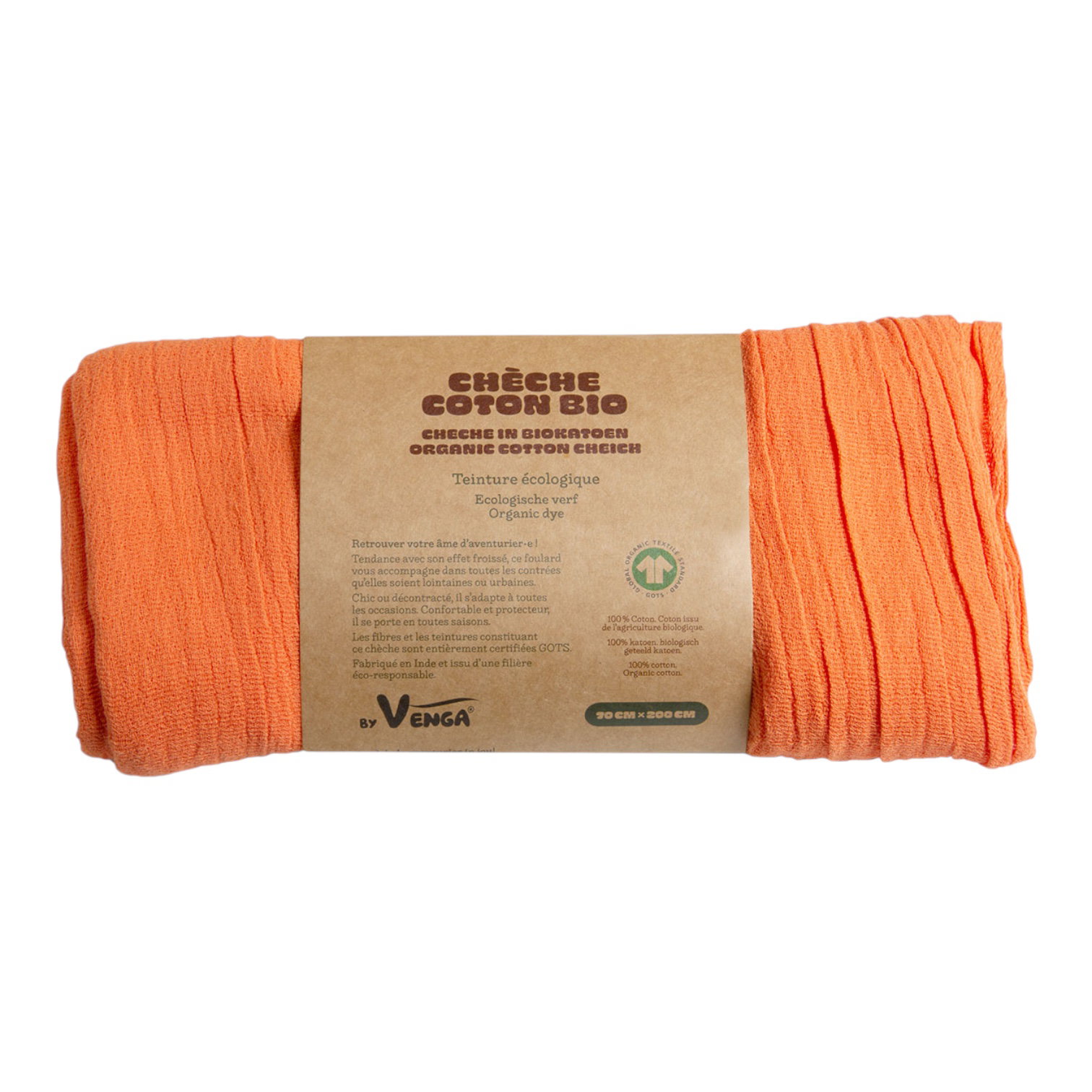 CHECHE TERRACOTTA EFFET FROISSE