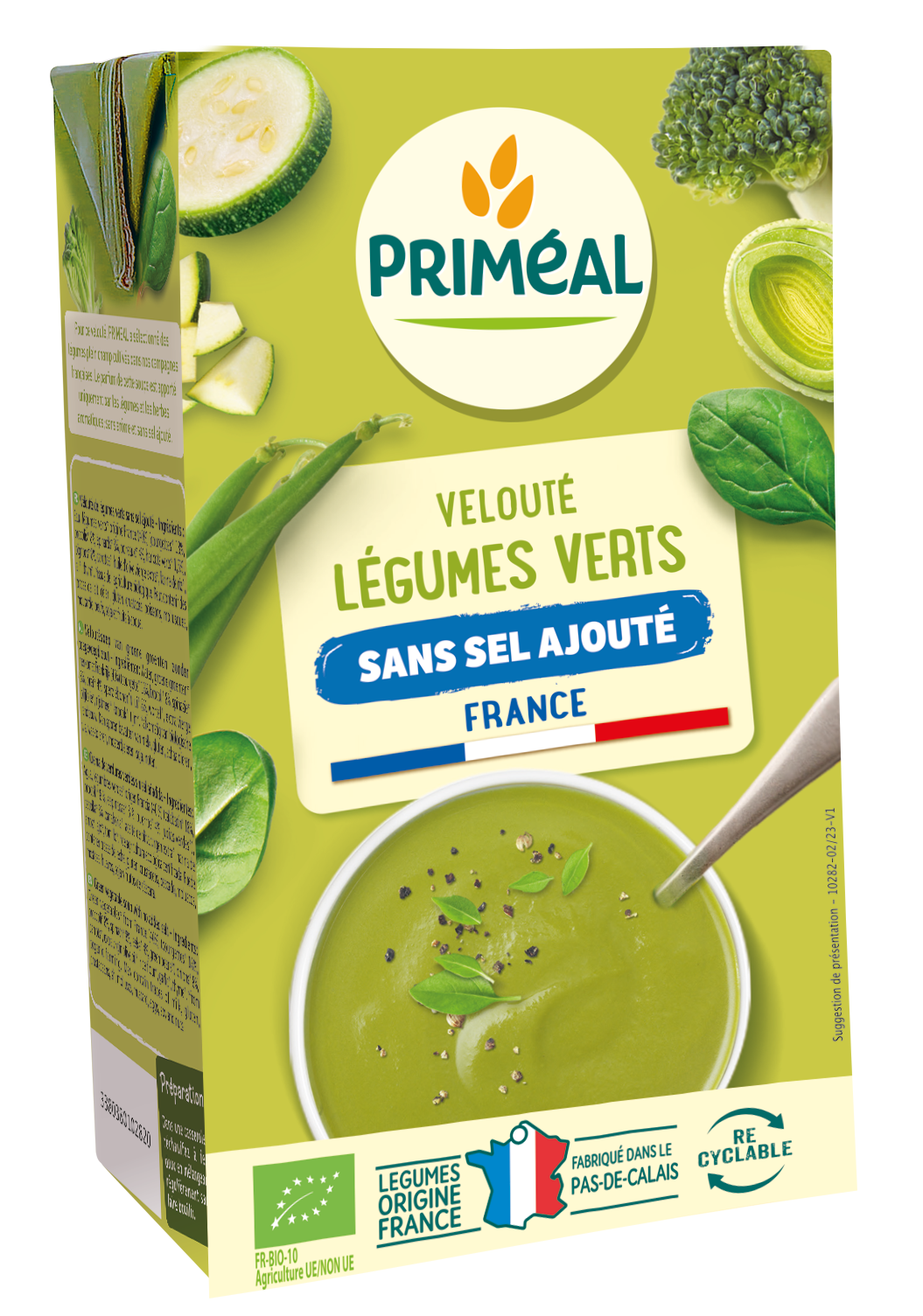 VELOUTE LEGUMES VERTS SANS SEL LT