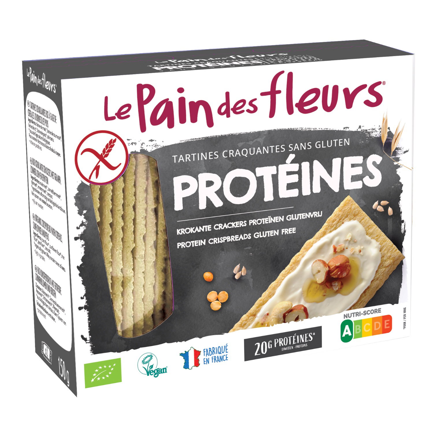 PAIN DES FLEURS PROTEINES 150g