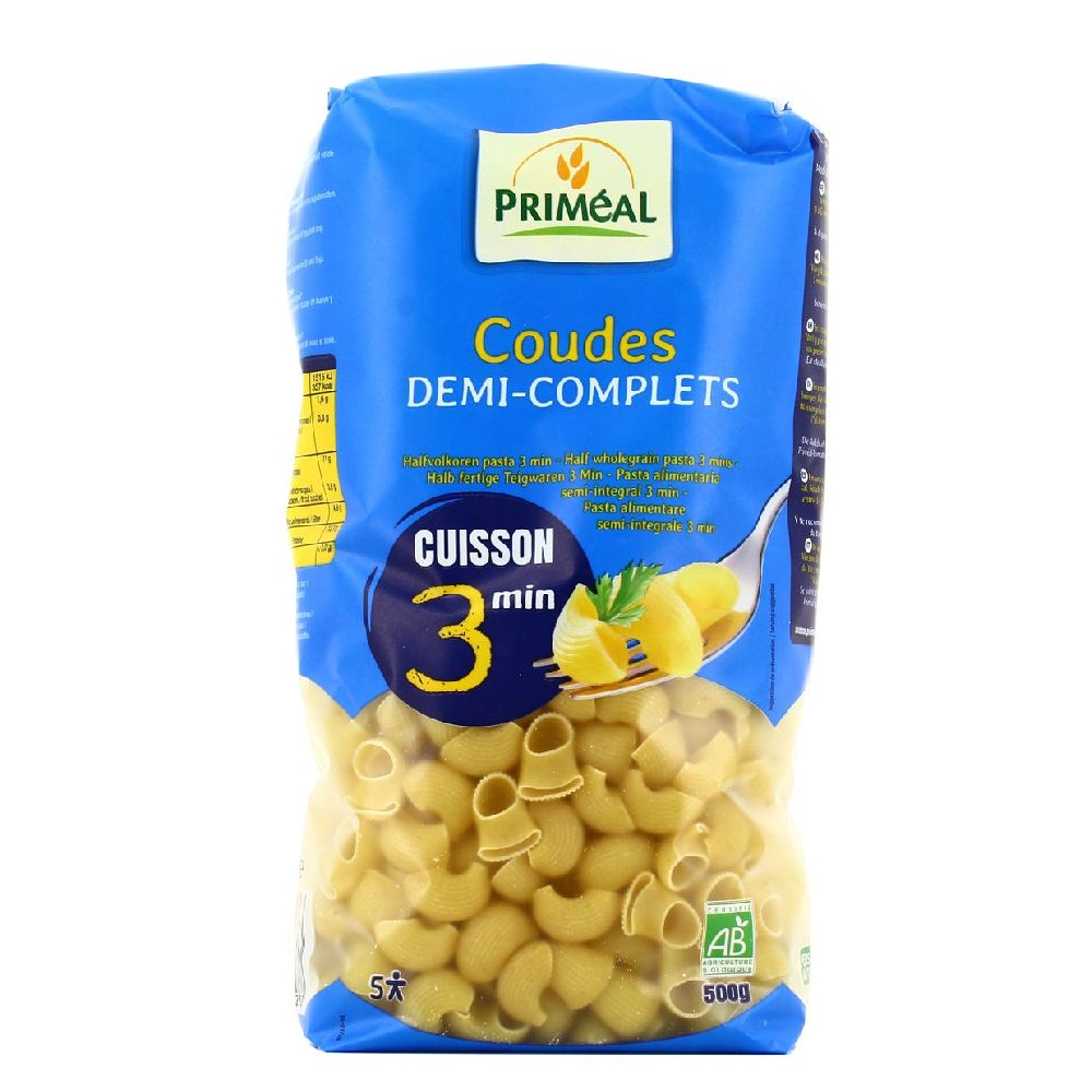 COQUILLETTES DEMI COMP 500G CUISSON RAPIDE