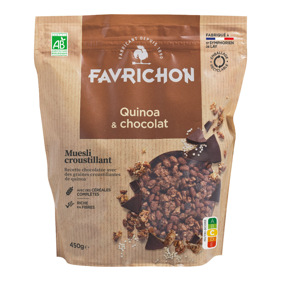 MUESLI CROUSTILLANT QUINOA CHOCOLAT 450g