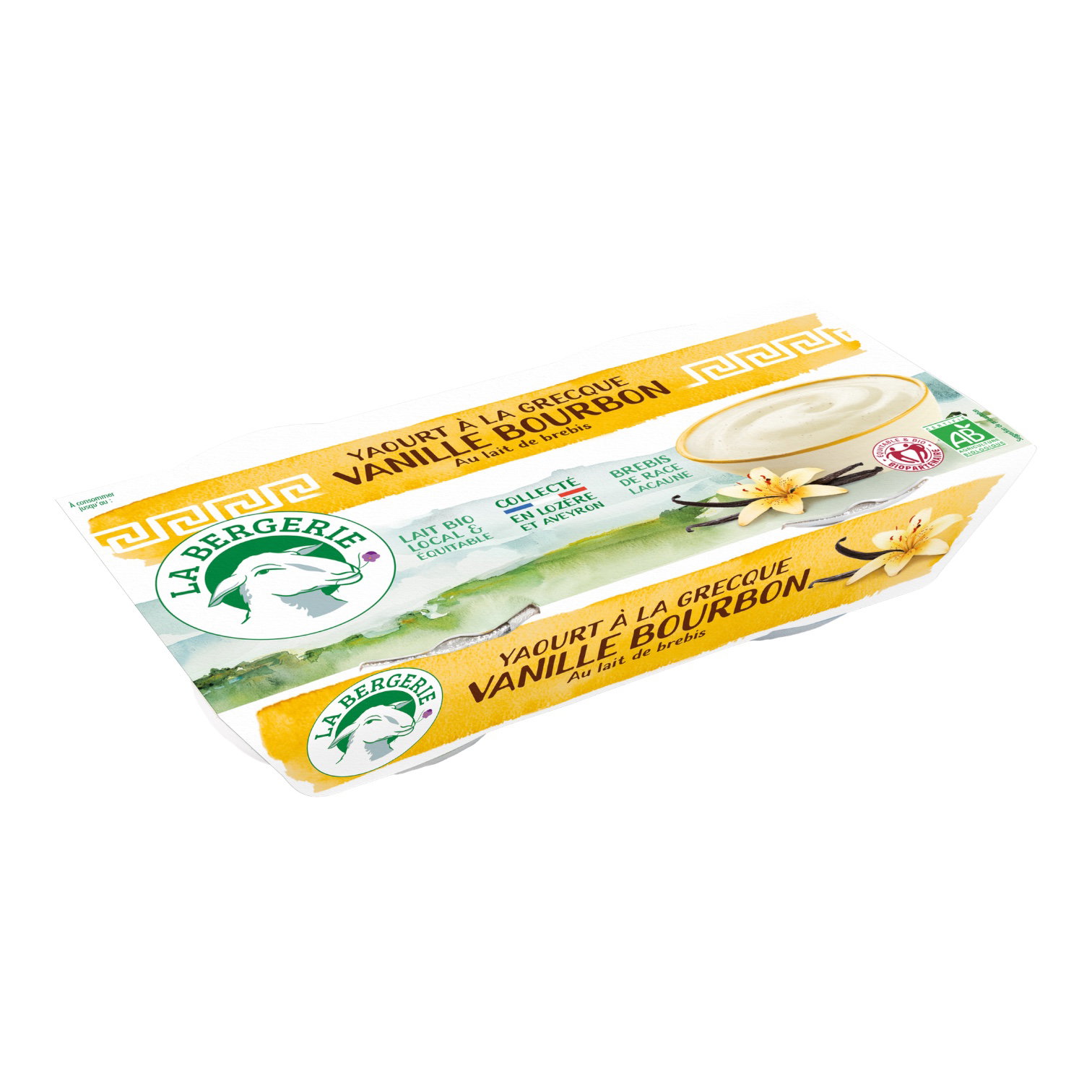YAOURT BREBIS VANILLE A LA GRECQUE 2X125G