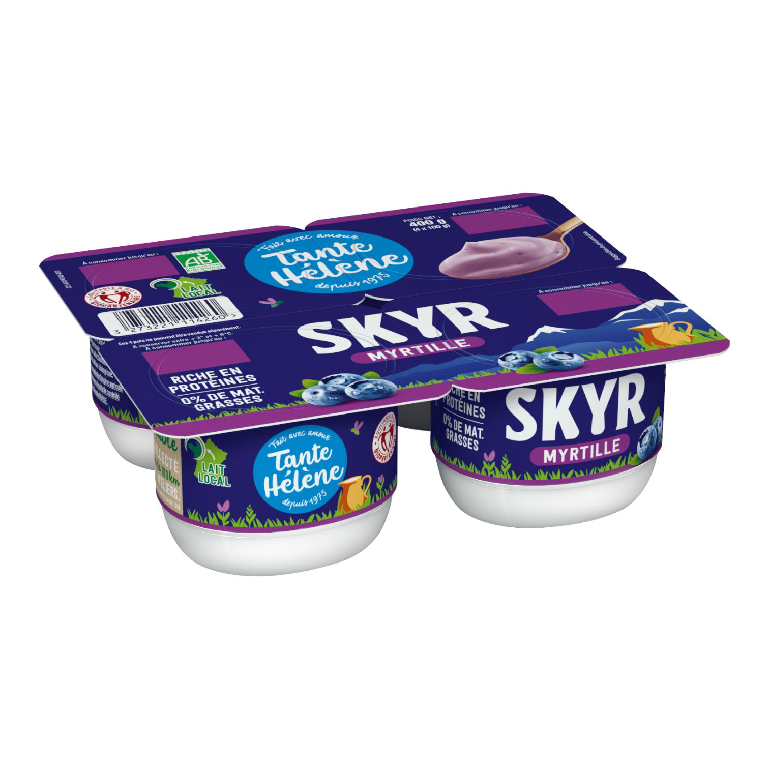 SKYR MYRTILLE 4X100G