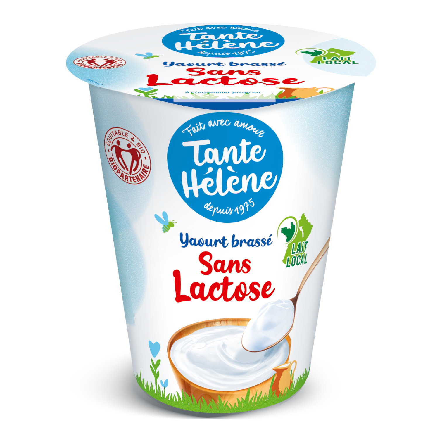 YAOURT BRASSE NATURE SANS LACTOSE 400G