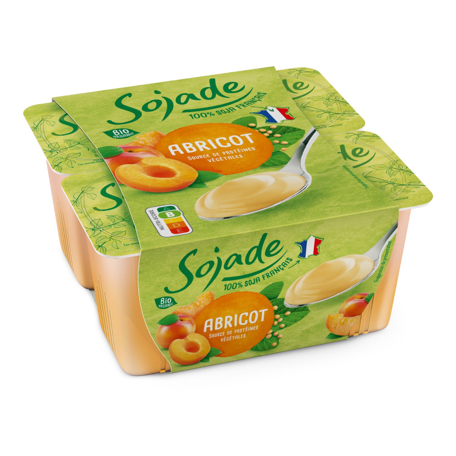 SO SOJA ABRICOT 4x100g