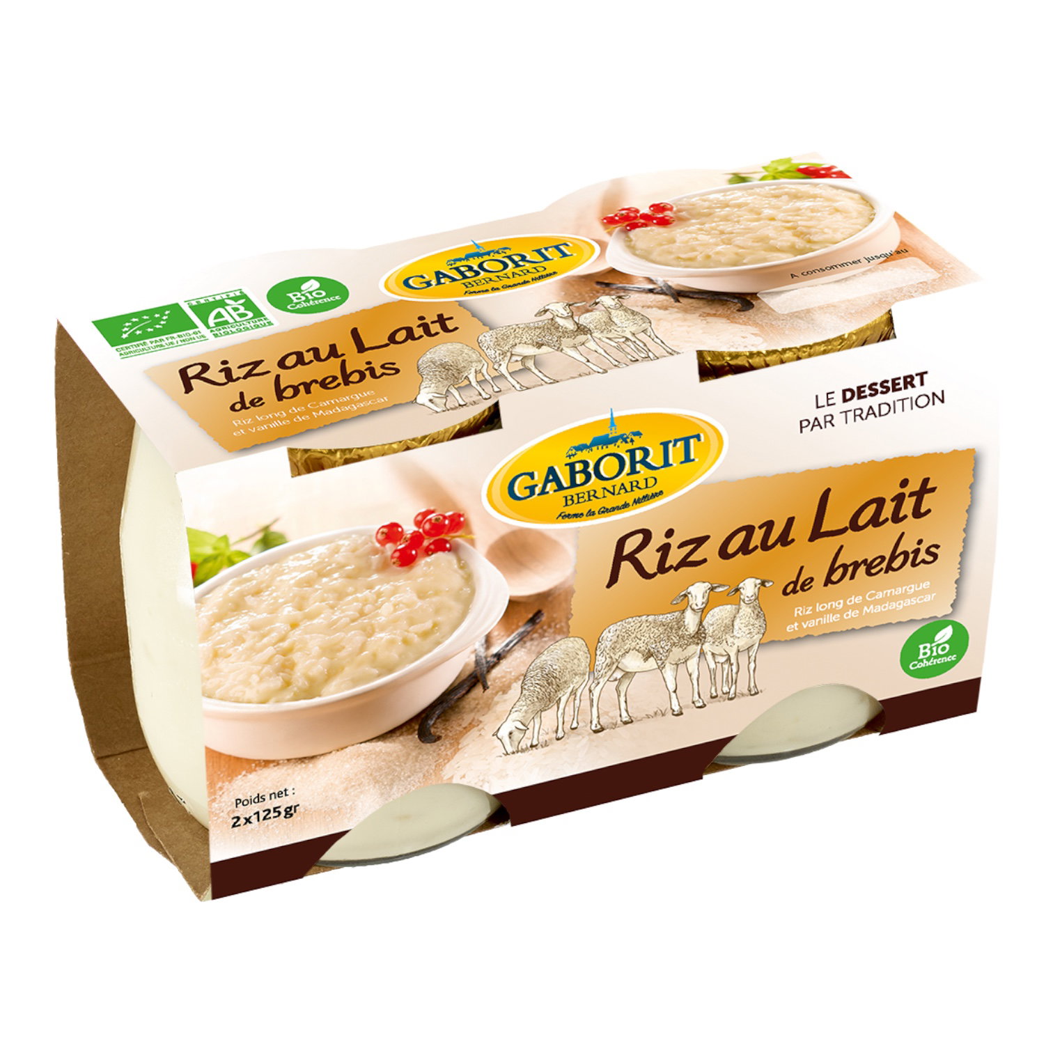 RIZ AU LAIT BREBIS 2x125g