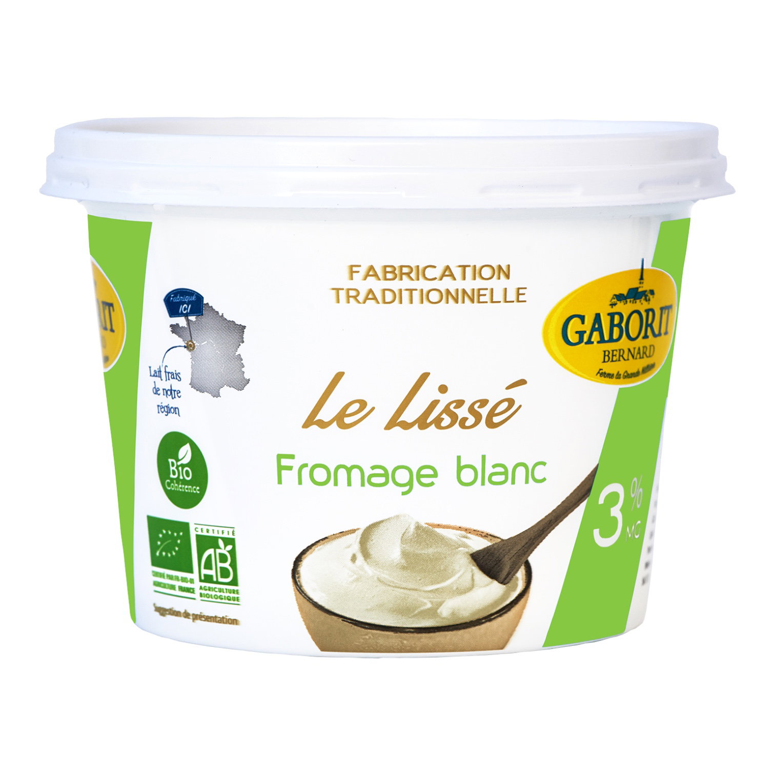 FROMAGE BLANC LISSE 3% 500g