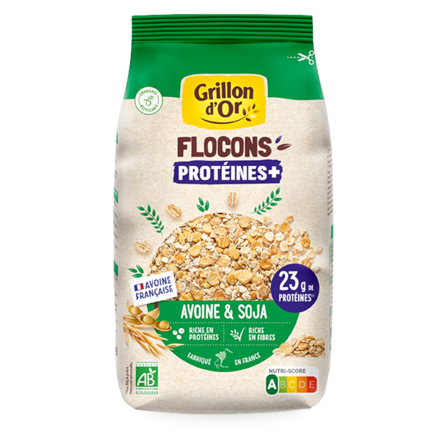 FLOCONS AVOINE PROTEINES 500G