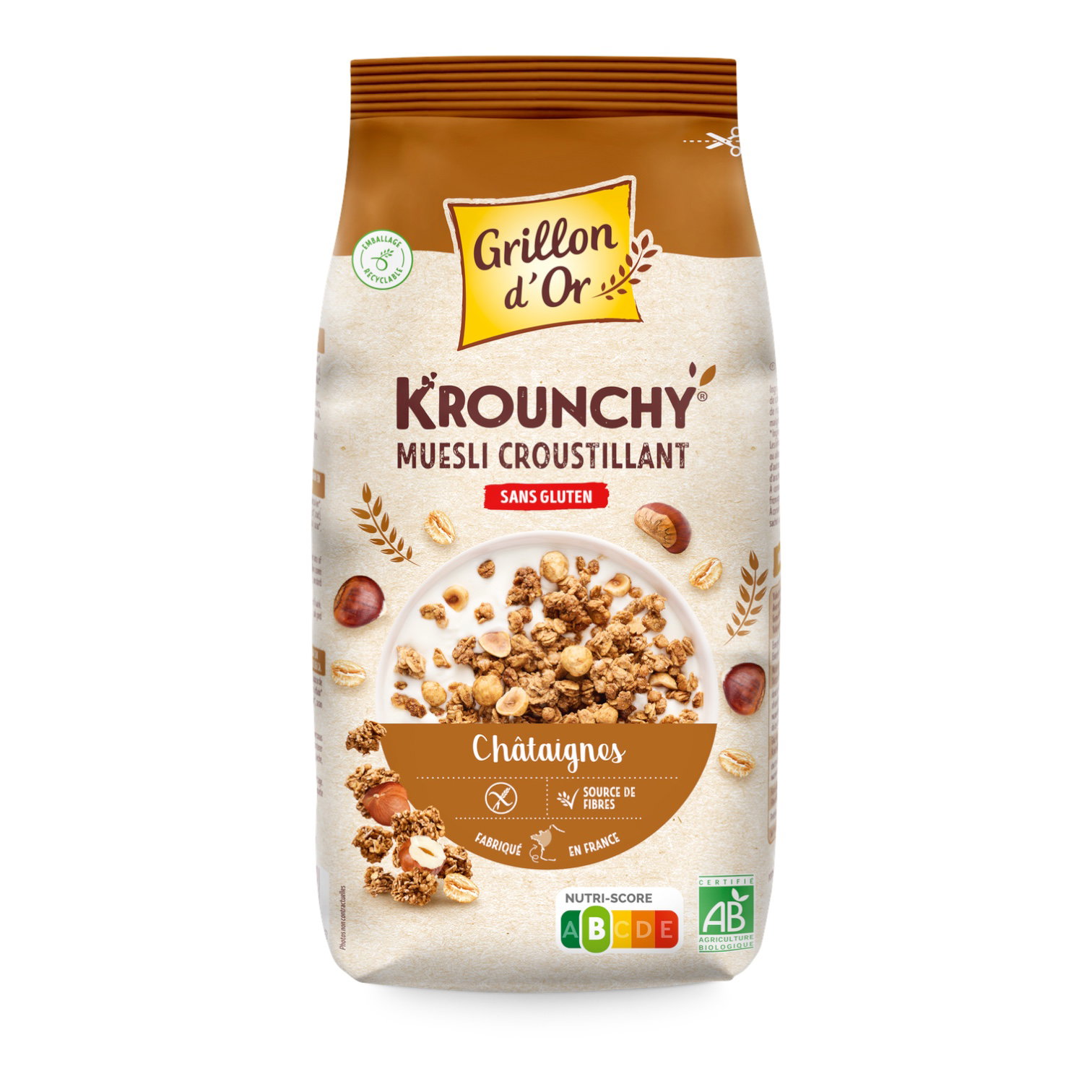 KROUNCHY CHATAIGNE SS GLUTEN 500g