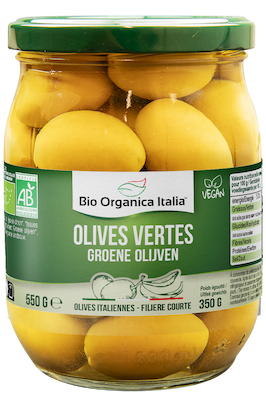 OLIVES VERTES SAUMURE 350g