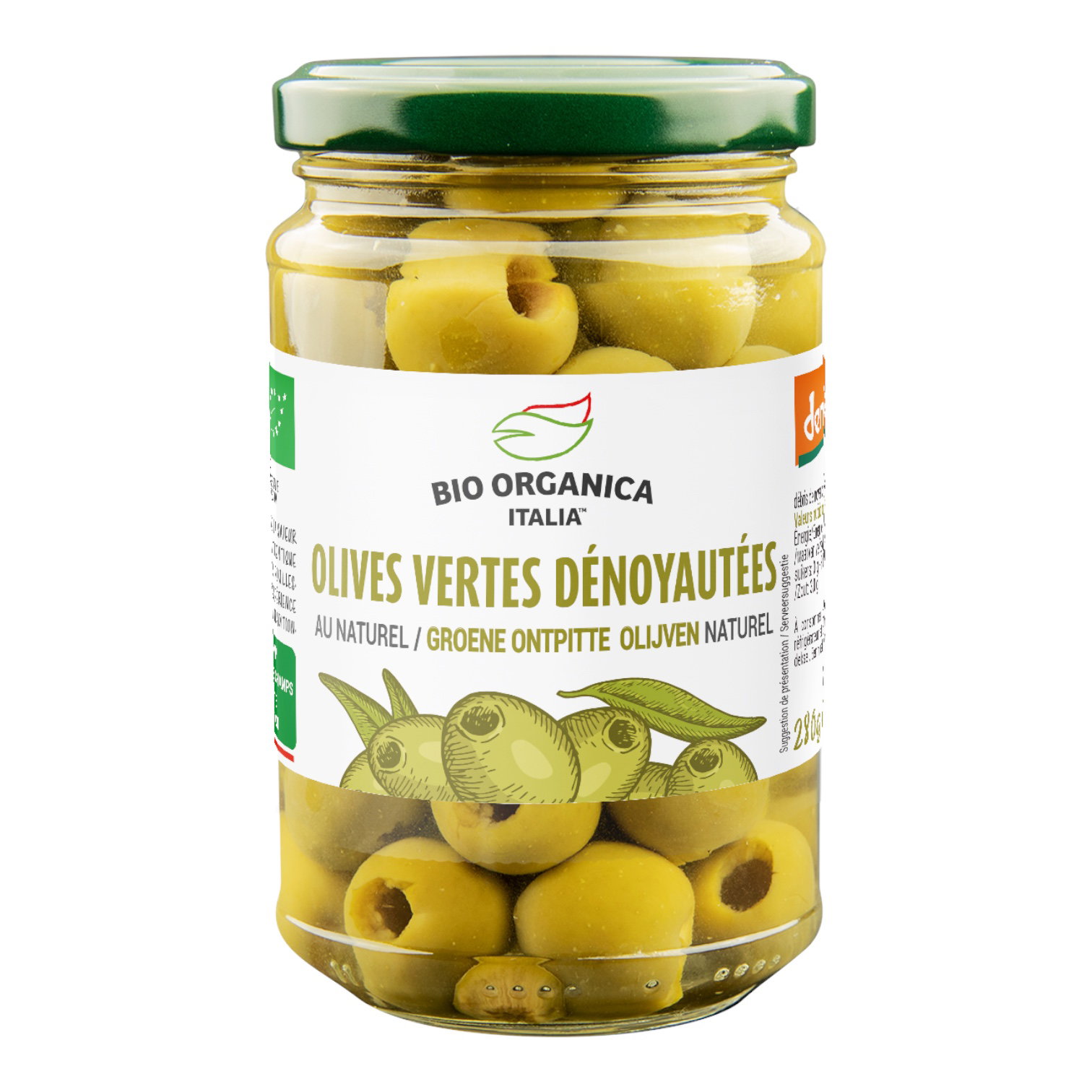 OLIVES VERTES DENOYAUTEES 150G