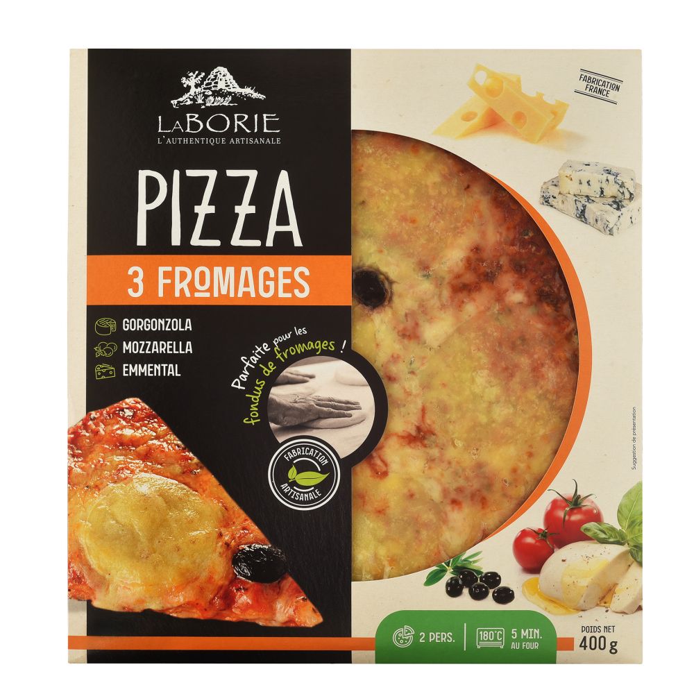 PIZZA 3 FROMAGES 400G