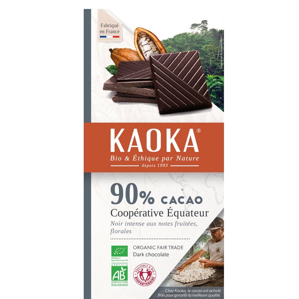 KAOKA NOIR EQUATEUR 90% 100g