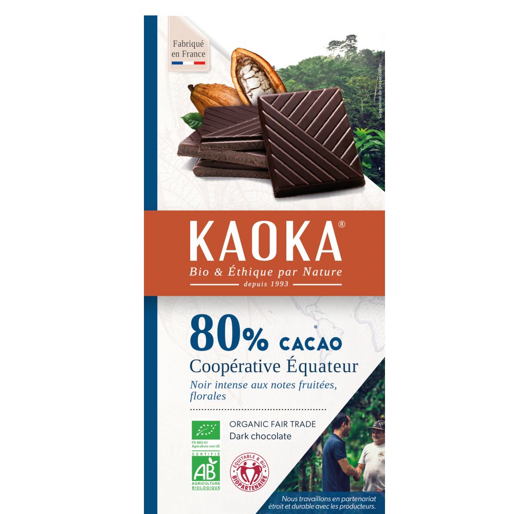KAOKA NOIR EQUATEUR 80% 100g
