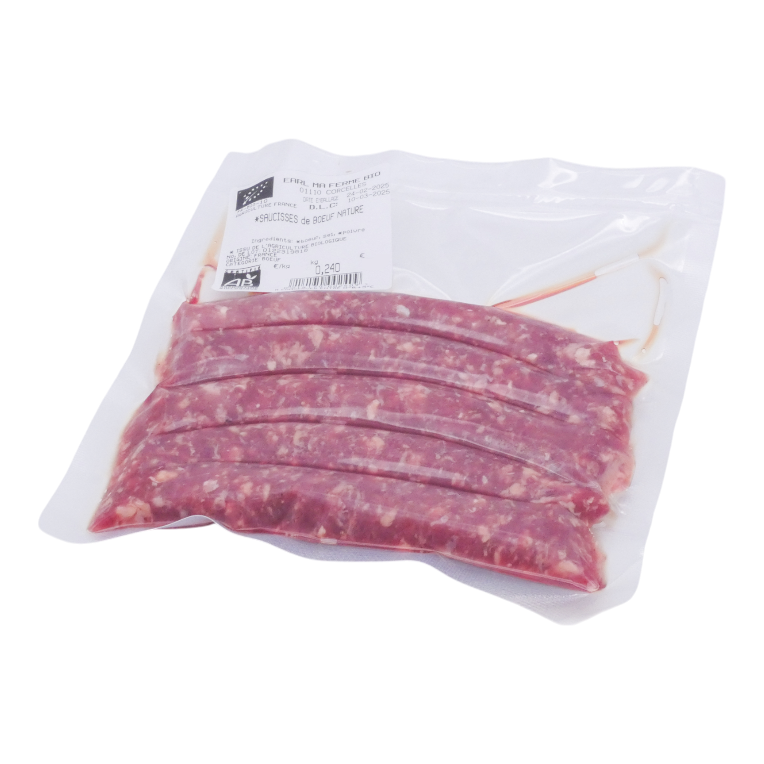 SAUCISSES BOEUF